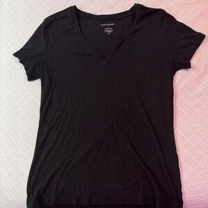 Banana Republic Black V-Neck Tee